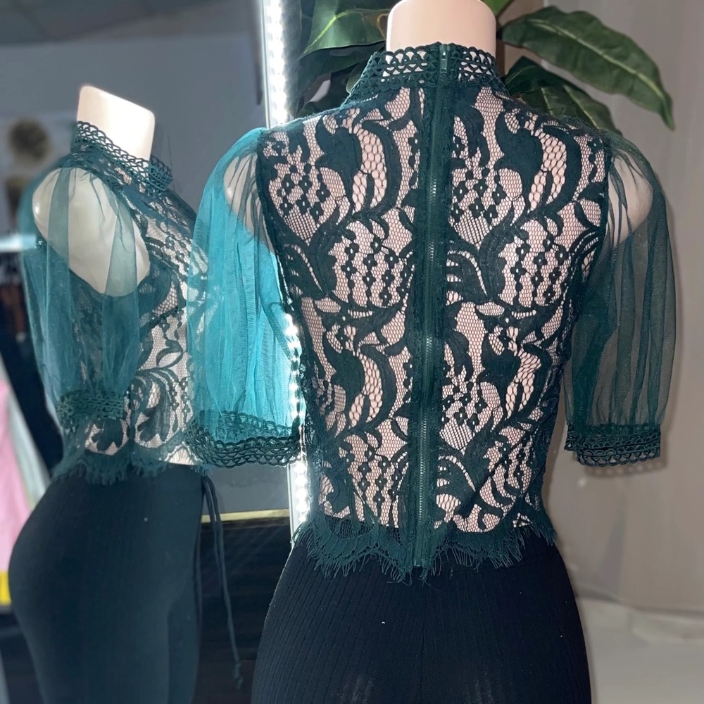 Classy Mesh Top - Picture 2 of 2